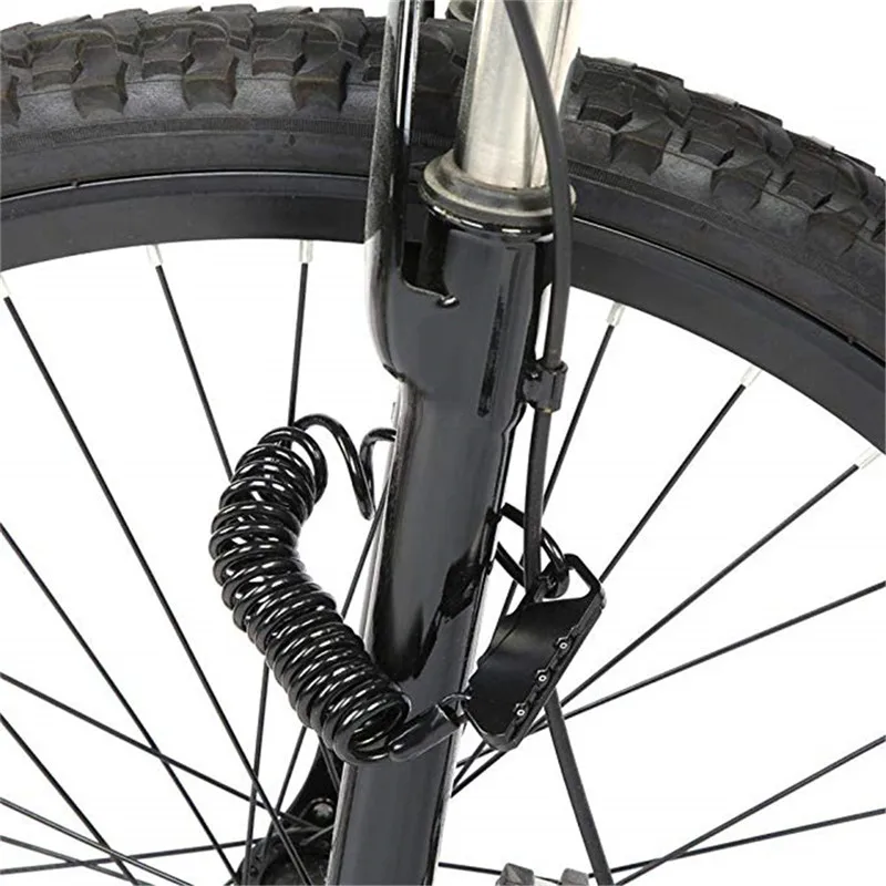 Мини велосипедный замок складной кодовый рюкзак шлем кабель 3 значный Комбинации