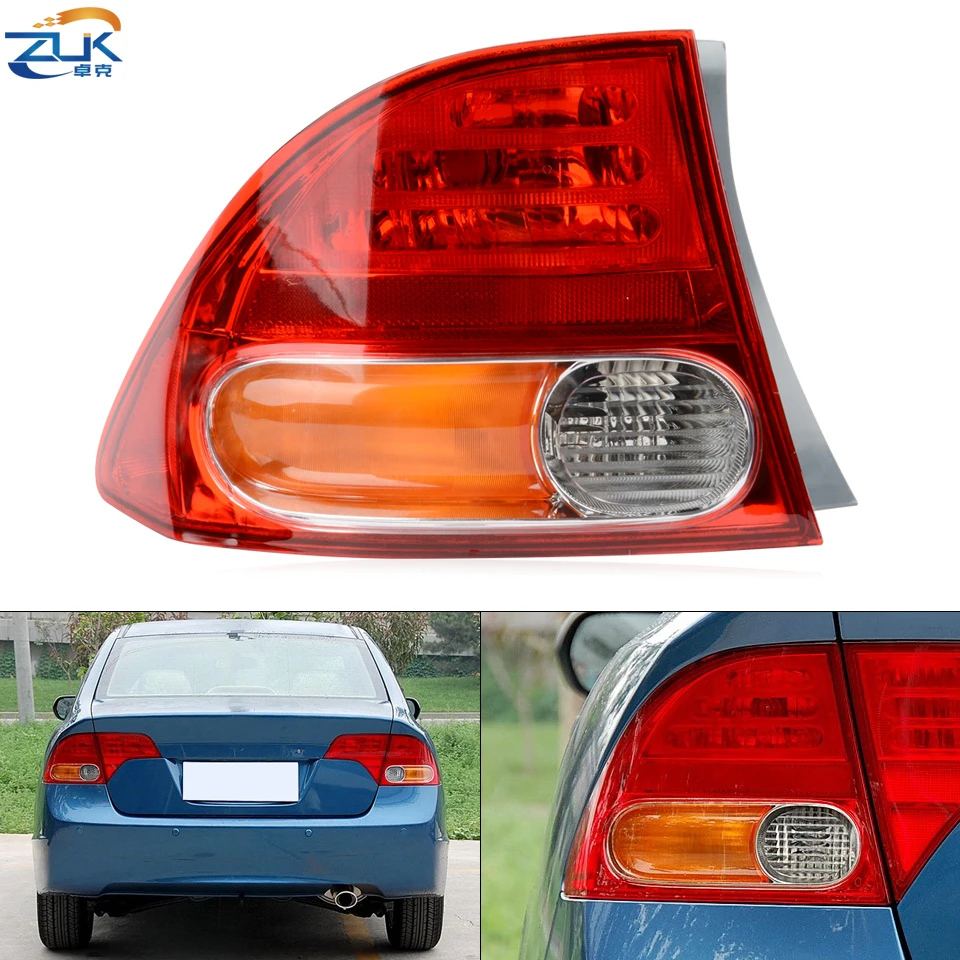 ZUK для хвостовой части автомобиля светильник HONDA CIVIC 2006 2007 2008 FA1 хвост Taillamp задний