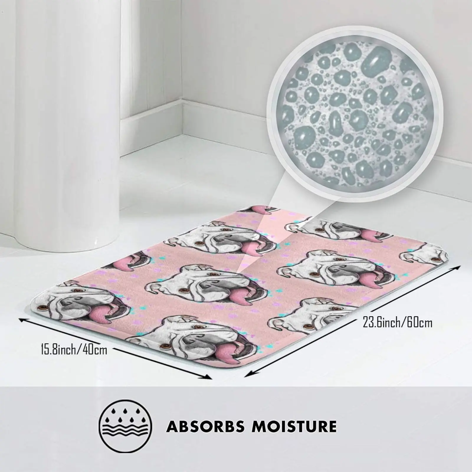 Мягкий Нескользящий Коврик принцессы с бабочкой в розовом цвете коврик 3157