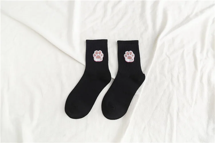 Foot Унисекс забавные фруктовые женские носки Harajuku красочные средние Носки женские 100 хлопок 1 пара Kawaii Размер 35-42 - Цвет: Foot