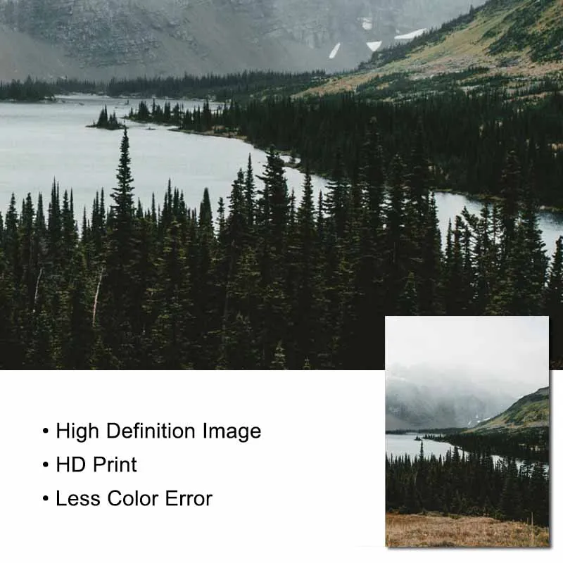 Картина на холсте с изображением гор и леса настенный постер настенные картины