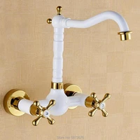 commercial style golden white red silicone nose washbasin shower room faucet hot and cold water mixer in any direction
