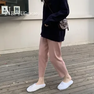 Женские шерстяные шаровары, повседневные широкие брюки в стиле бабушки, 2020