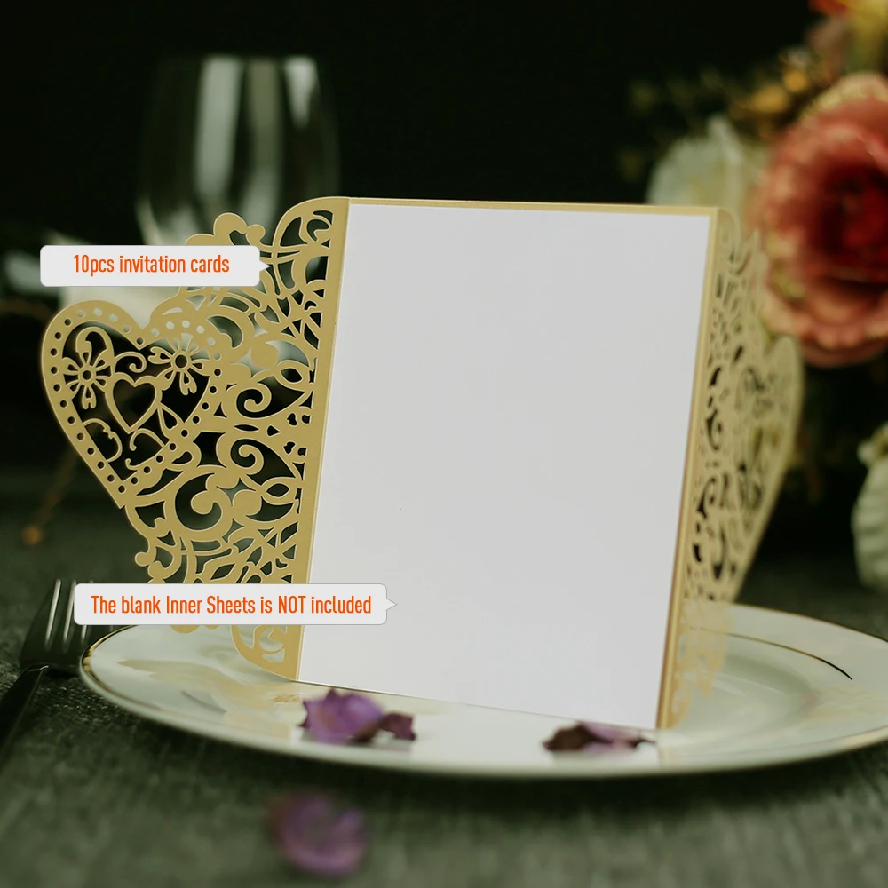 10 шт. держатели пригласительных открыток на свадьбу день рождения