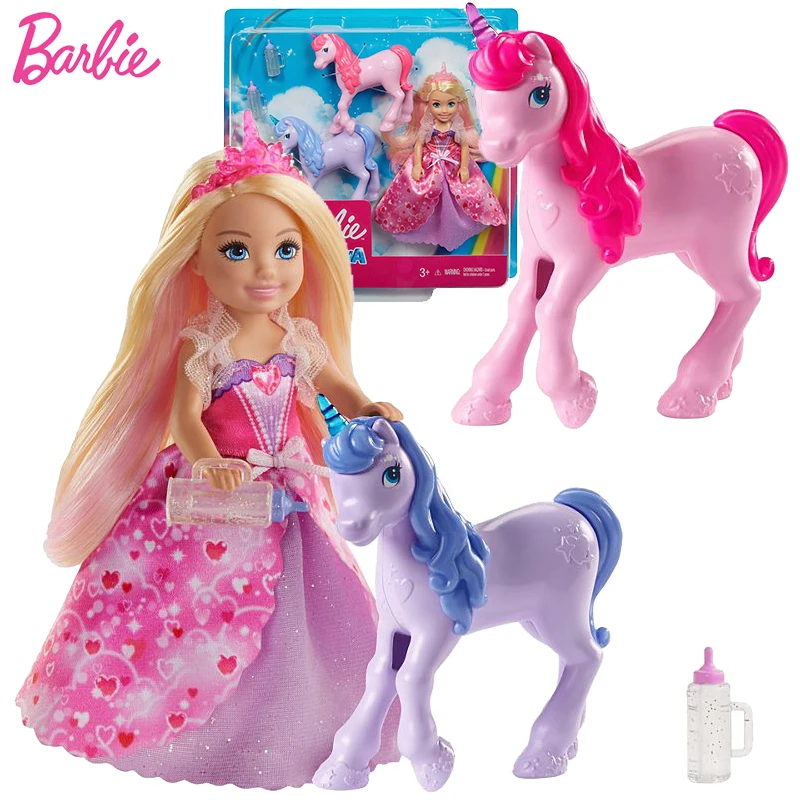 

Кукла Челси Барби, оригинальная детская игрушка, кукла, аксессуары, игрушки для девочек, лошадь, одежда Барби для кукол, игрушки для девочек, ...
