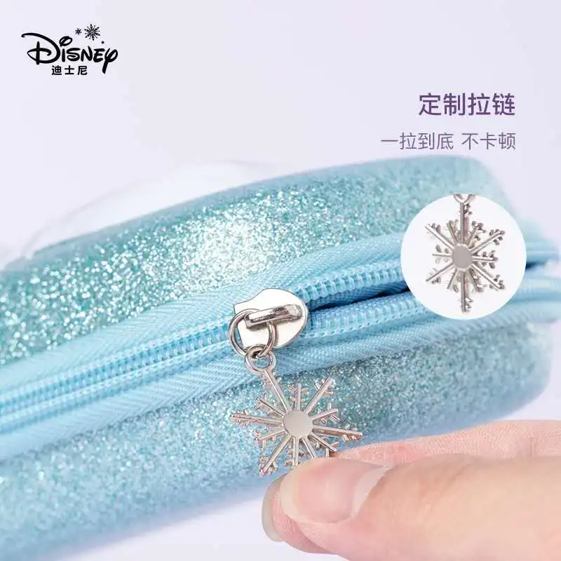 Disney Frozen Carton Pencil Case for Girls Primary Student Elsa Anna Stationery Box Large Capacity Water Proof Light  Mochilar
