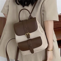 women fashion backpack small soft genuine leather outdoor bags