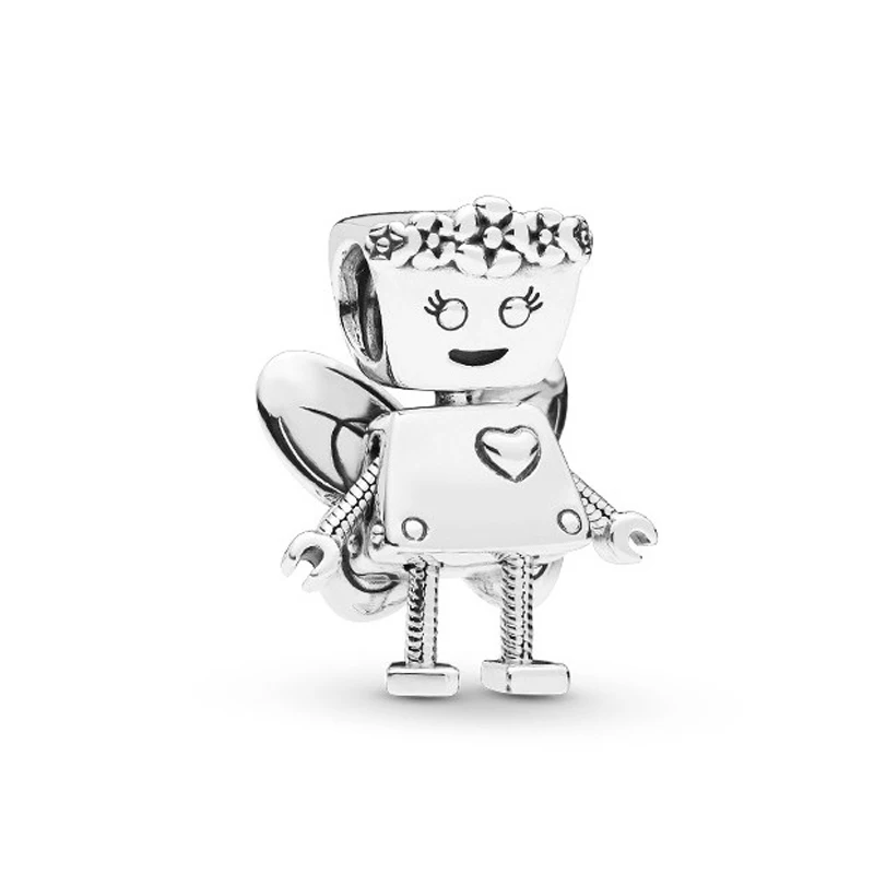 Робот серии 3 вида цветов Высокое качество Подвески fit pandora браслет из бисера и diy