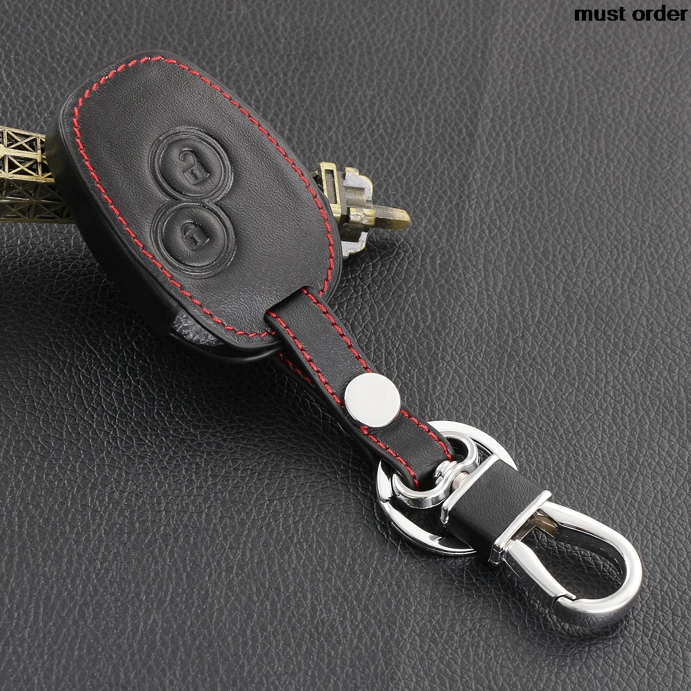 Автомобильный брелок черный кожаный чехол для автомобильного ключа Renault Koleos Clio
