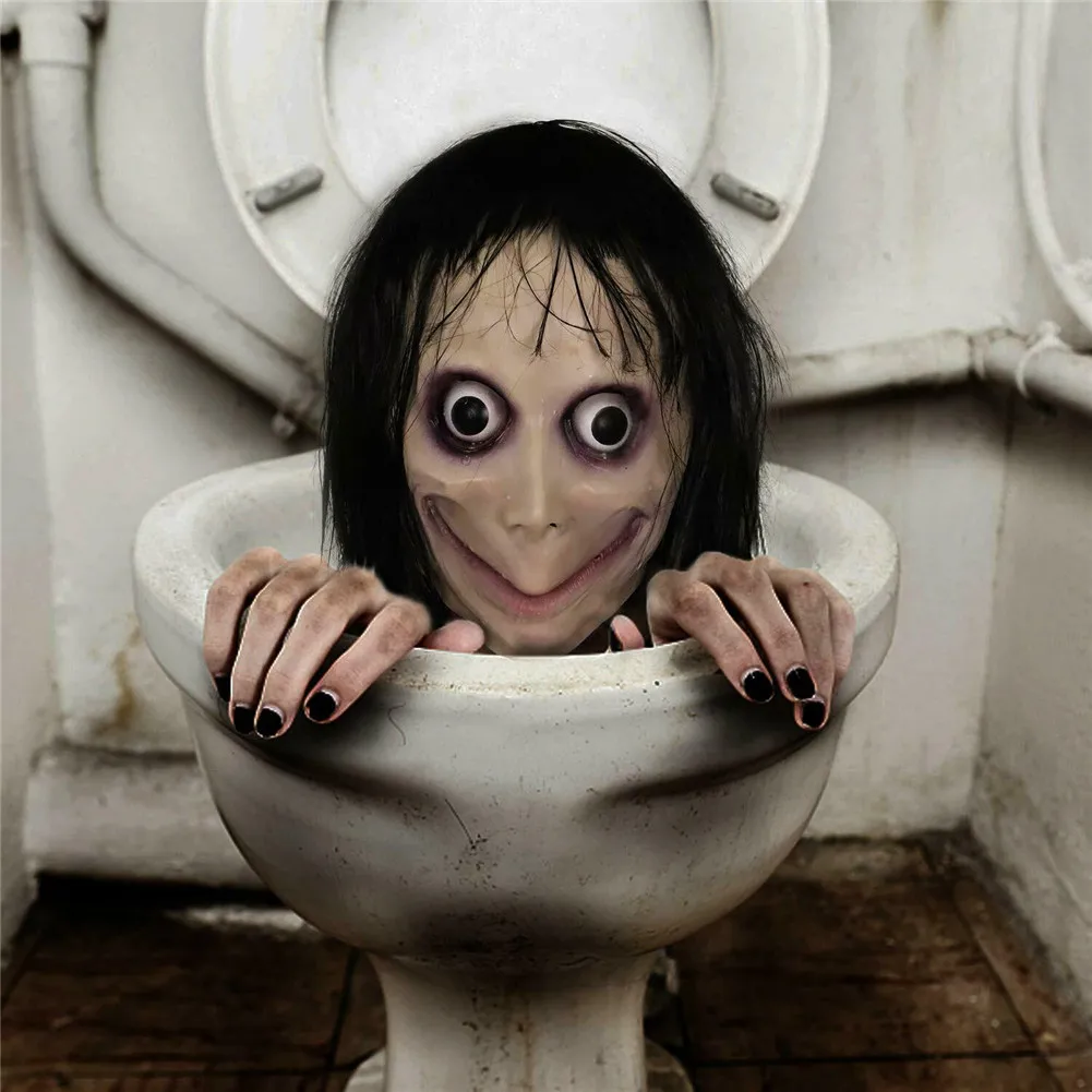 Маска Момо из игры смерти стильная страшная маска фрейм Хэллоуин Женская