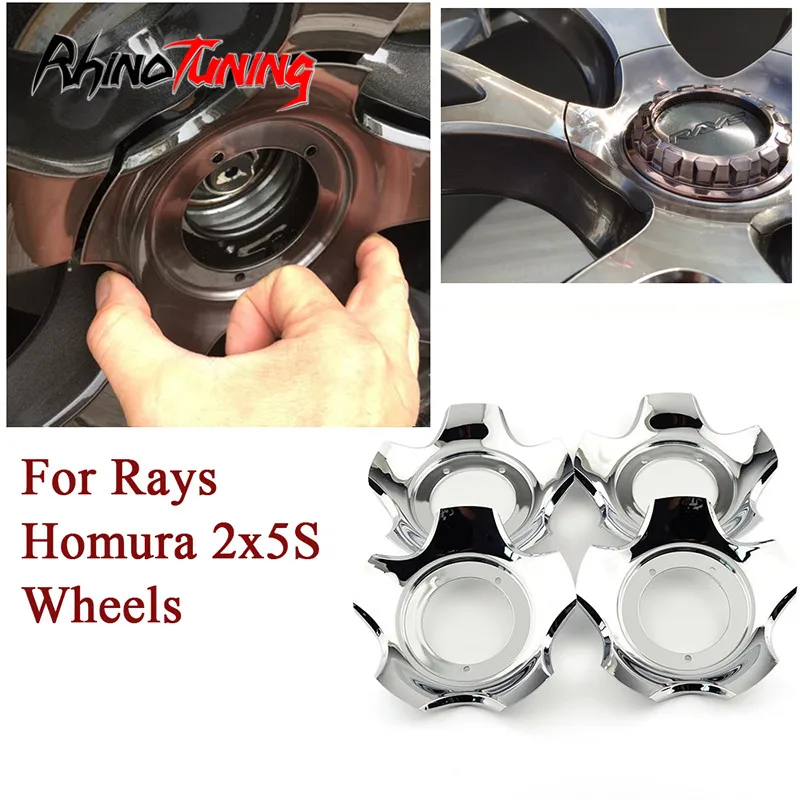 

1pc 153mm Rays Center Caps Hub Covered Car Wheels Chrome Rim Emblem For Rays Homura 2x5S