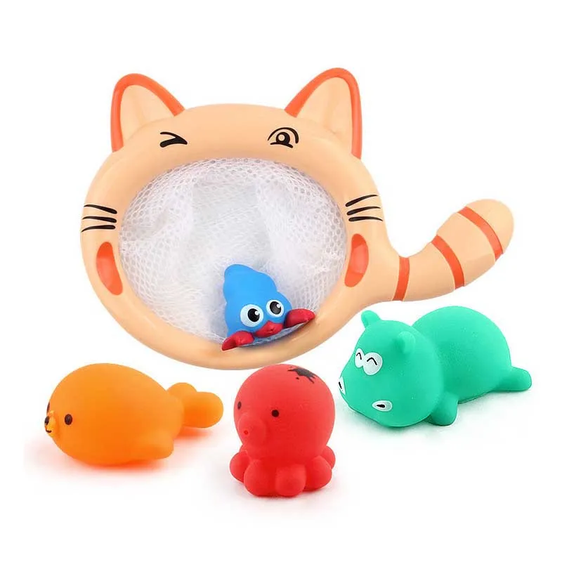 21 детская игрушка для ванны рыболовная сеть организующая игрушка-утка