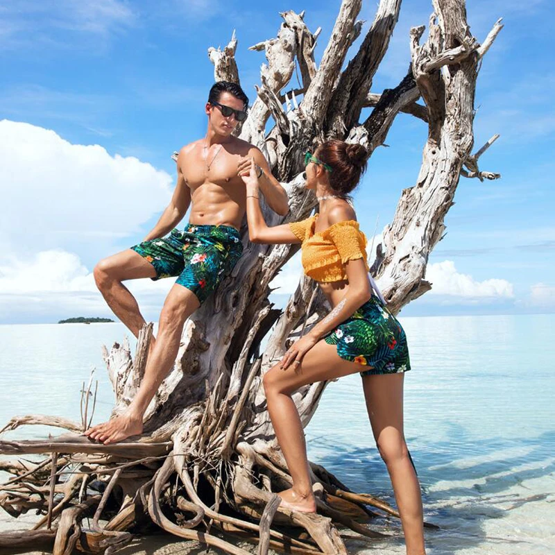 Шорты для серфинга летние мужчин и женщин пикантные пляжные Джоггеры бега штаны