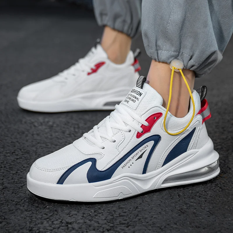 

2021 Sneakers Men Shoes Casual Lace-up Mesh Men's Shoes Breathable Lightweight Fashion Men Shoes Comfortable Large Size Hot Sale