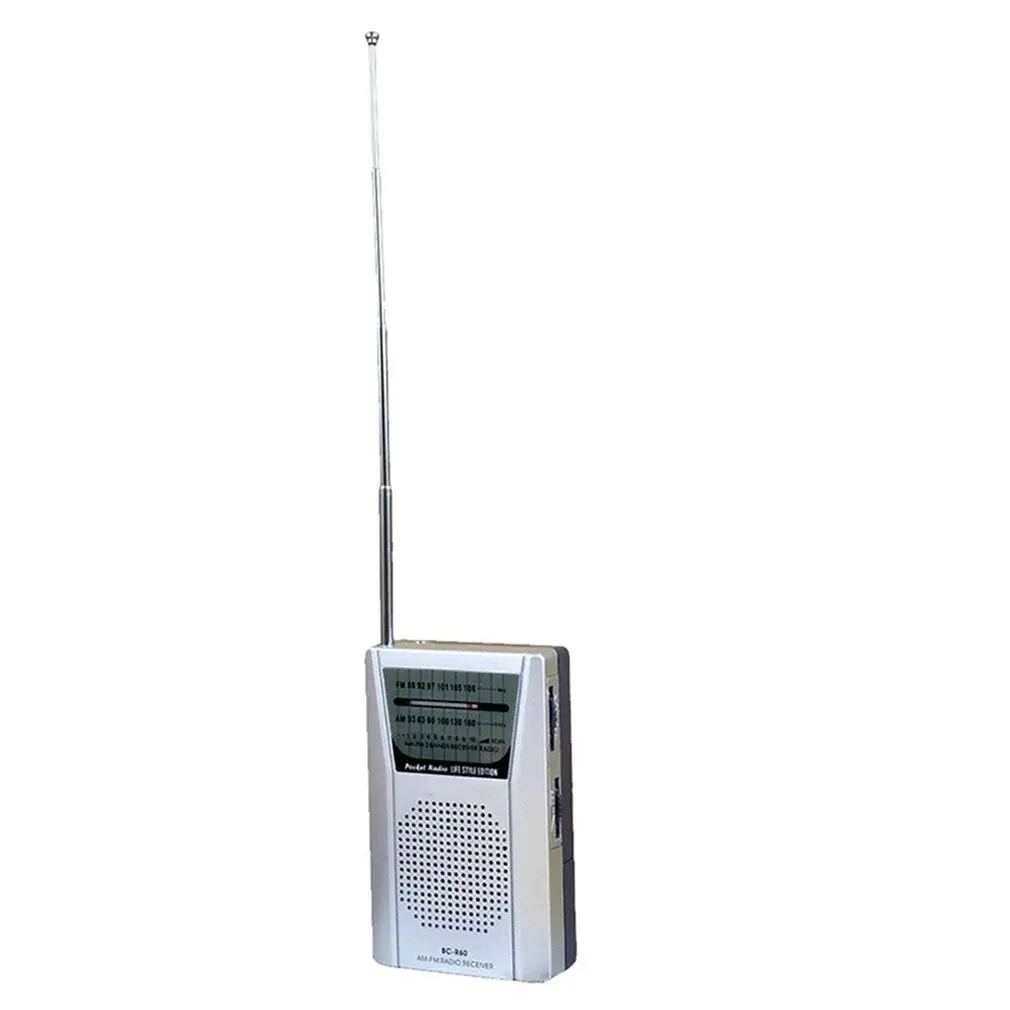 BC-R60 карманная телескопическая мини-антенна AM/FM 2-полосный радиоприемник с
