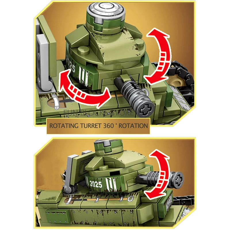 2022 Военная война 2 Империя стали Renault FT17 танк-машина солдаты MOC оружие