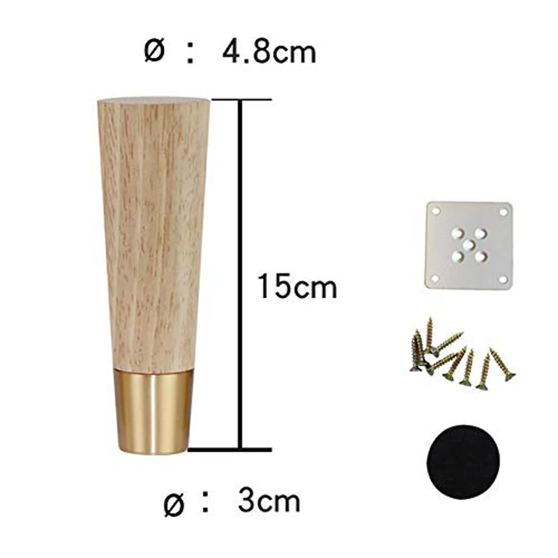 4 шт. подставки для дивана из НАТУРАЛЬНОЙ МЕДИ|Мебельные ножки| |