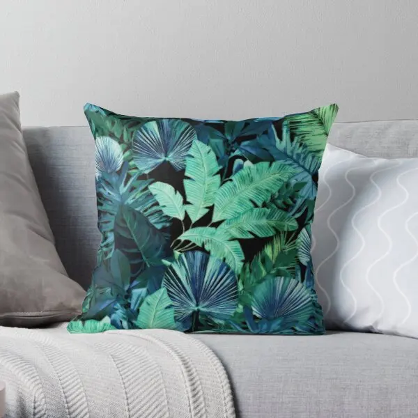 

Dark Tropical Pattern Soft ative Throw Pillow Cover Pillow Case Cover Wedding Bed Pillows NOT Included
