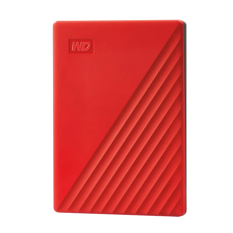 Western Digital WD My Passport™1 ТБ 2 ТБ 4 ТБ внешний жесткий диск WD резервного копирования™Программное обеспечение и защита паролем Гарантия 3 года - Цвет: Красный