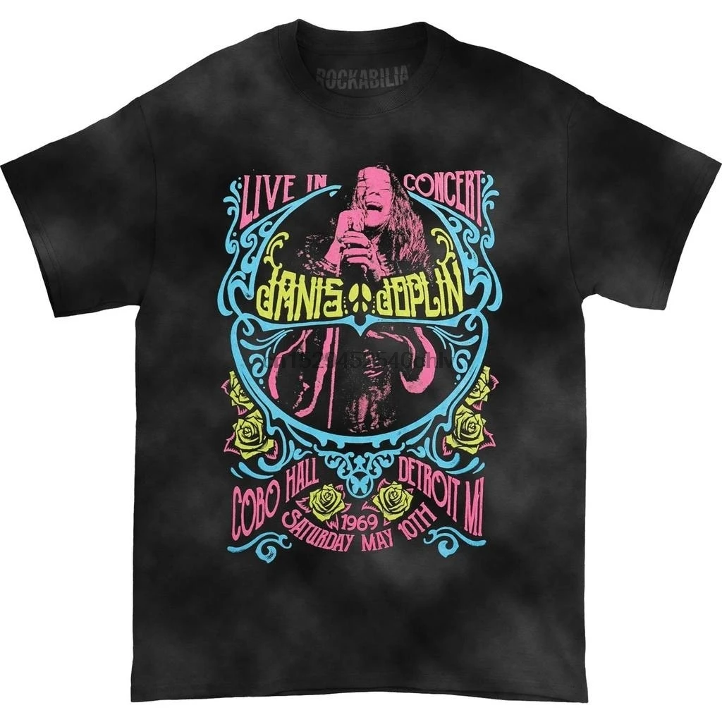 

Janis Joplin Charlotte 69 Blacklight Tie Dye T-shirt
