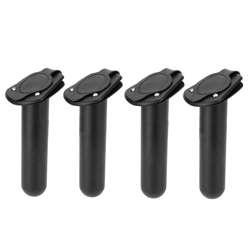 4 Pcs Kayak Deck Plastic Flush Mount Fishing Rod Holders and Caps Fishing Rod Holders for Garage
