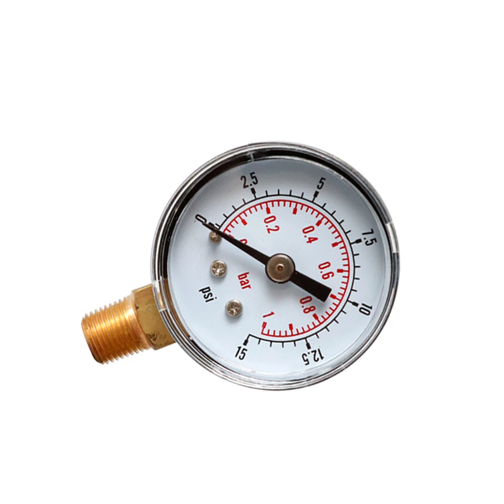 ZEAST TS-Y408-15/30/60/100/160/200/300psi 52 мм Циферблат 1/8 BSPT манометр