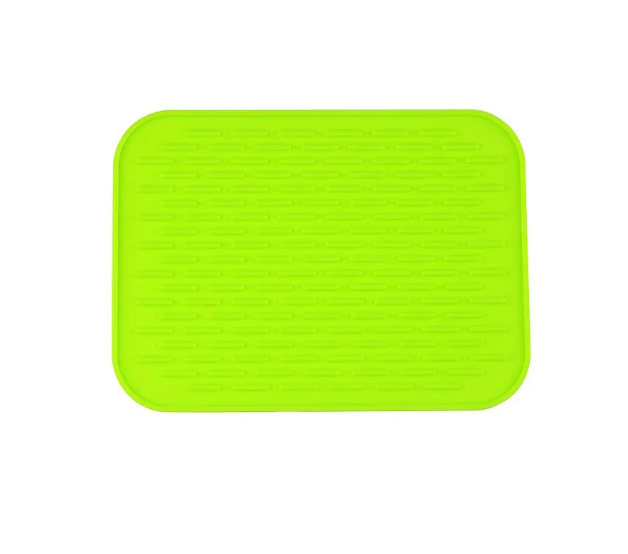 

Silicone Holder Mat Kitchen Heat Non-slip Resistant Trivet Pot Tray Straightener Insulation Mats with Rich Colors