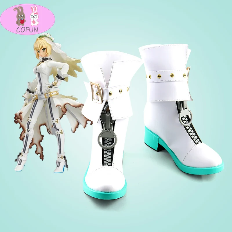Сапоги COFUN аниме Fate EXTRA CCC Saber Bride обувь для косплея аксессуары Хэллоуина |