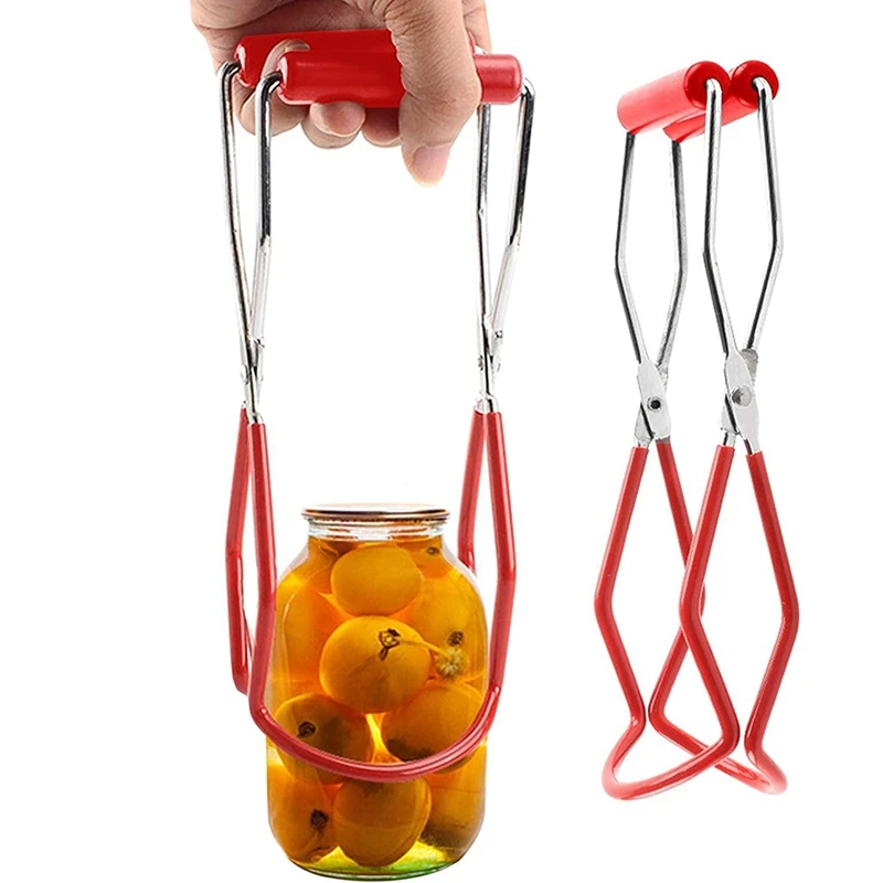 

Canning Jar Lifter Tongs,2 Pieces Canning Jar Lifter Tongs with Grip Handle,Anti-Skid Anti-Scald for Canning Jars Lifter