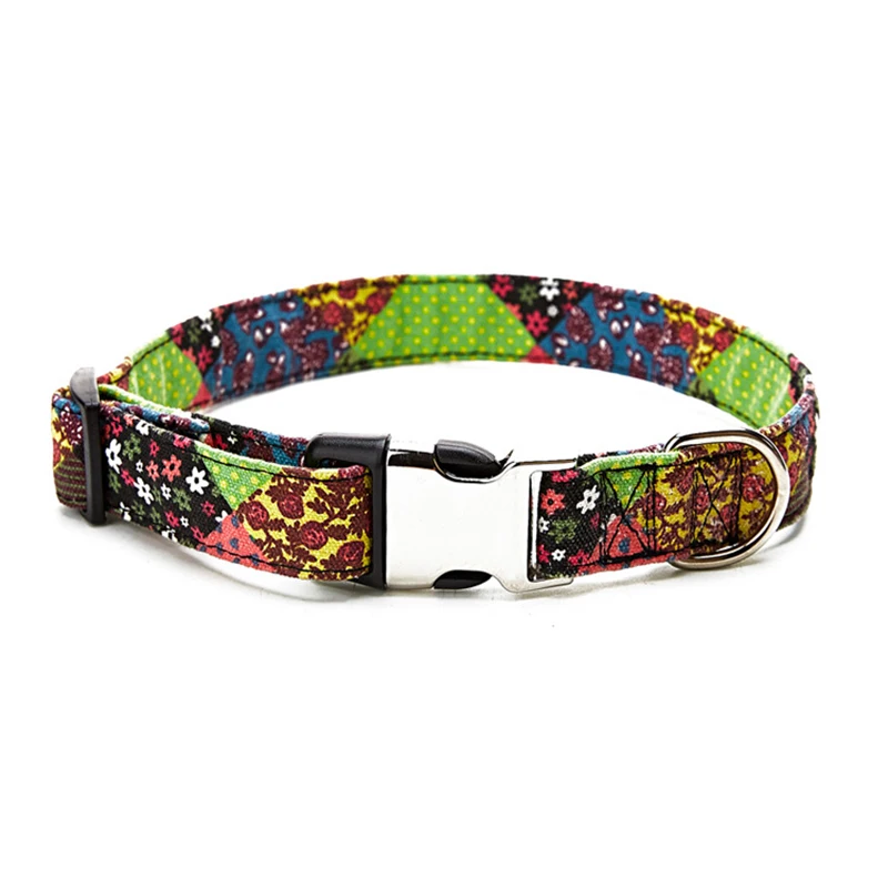 

30PCS / LOT Pet Supplies New National Characteristic Style Semi - Metal Collar Dog Personalized Adjustable Collar