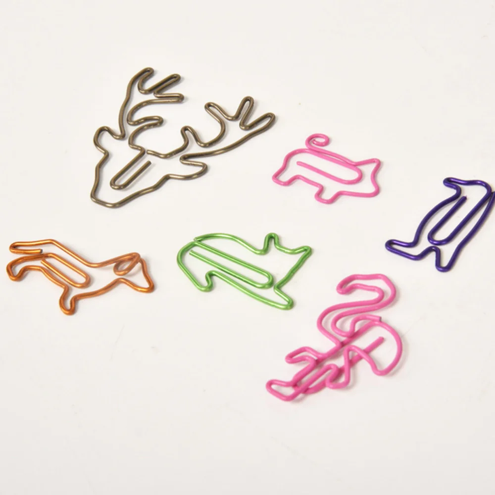 

30Pcs Colored Animal Penguin Paper Clips Colored Mini Penguin Paper Clips Notes Classified Clips Office Shool Stationer