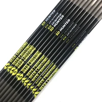 12pcs 31 spine250 350 400 500 600 700 800 900 od 5 6mm id 4 2mm archery carbon arrows shafts hunting and shooting