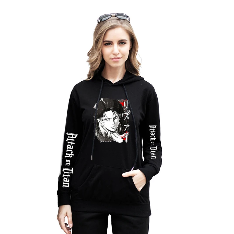 

Anime Attack on Titan Hoodie Streetwear Eren Levi Pullover Wings of Liberty Sweater Fashion Spring Autumn Winter Plus Size