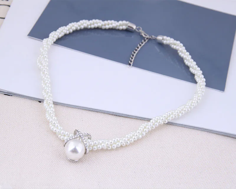 Ожерелье-чокер Kymyad цепочка с имитацией жемчуга | Украшения и аксессуары