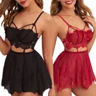 Комплект женского нижнего белья, кружевной Цветочный Бюстгальтер + сетчатая короткая юбка + стринги, S-XL