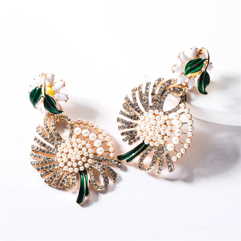 Женские акриловые серьги Za длинные женские из эпоксидного сплава в богемном