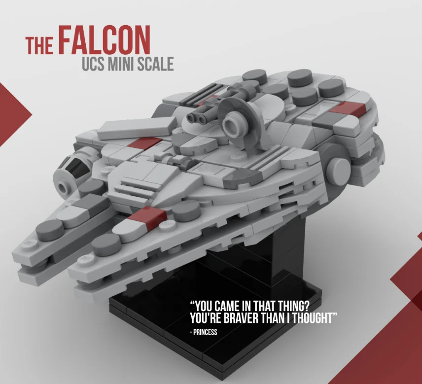 Конструктор Звездный маленький Детский конструктор Сокол Тысячелетия сборка и