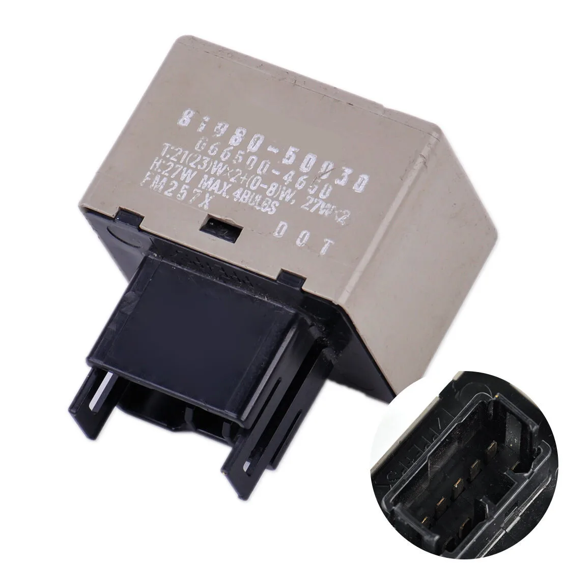 

LED Flasher Relay Plastic & Metal Replacement 1 Pcs 8 Pin 8198050030 Accessories