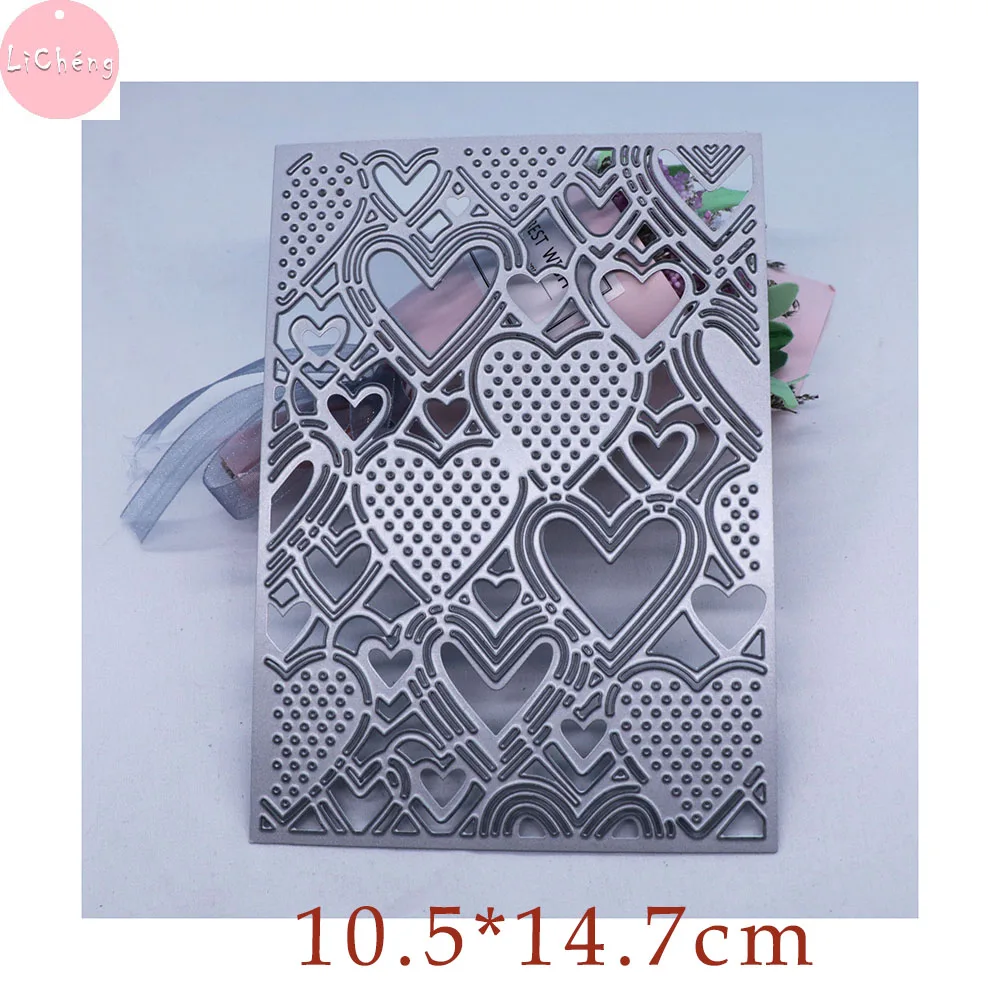 В форме сердца рамка под давлением Трафаретный вырубной Штамп Новый крафт