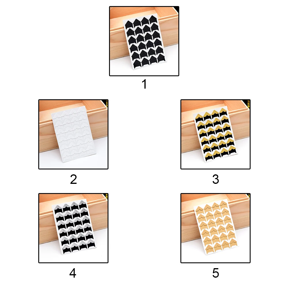 Винтажные Угловые бумажные наклейки сделай сам 120 шт./лот 5 листов для защиты