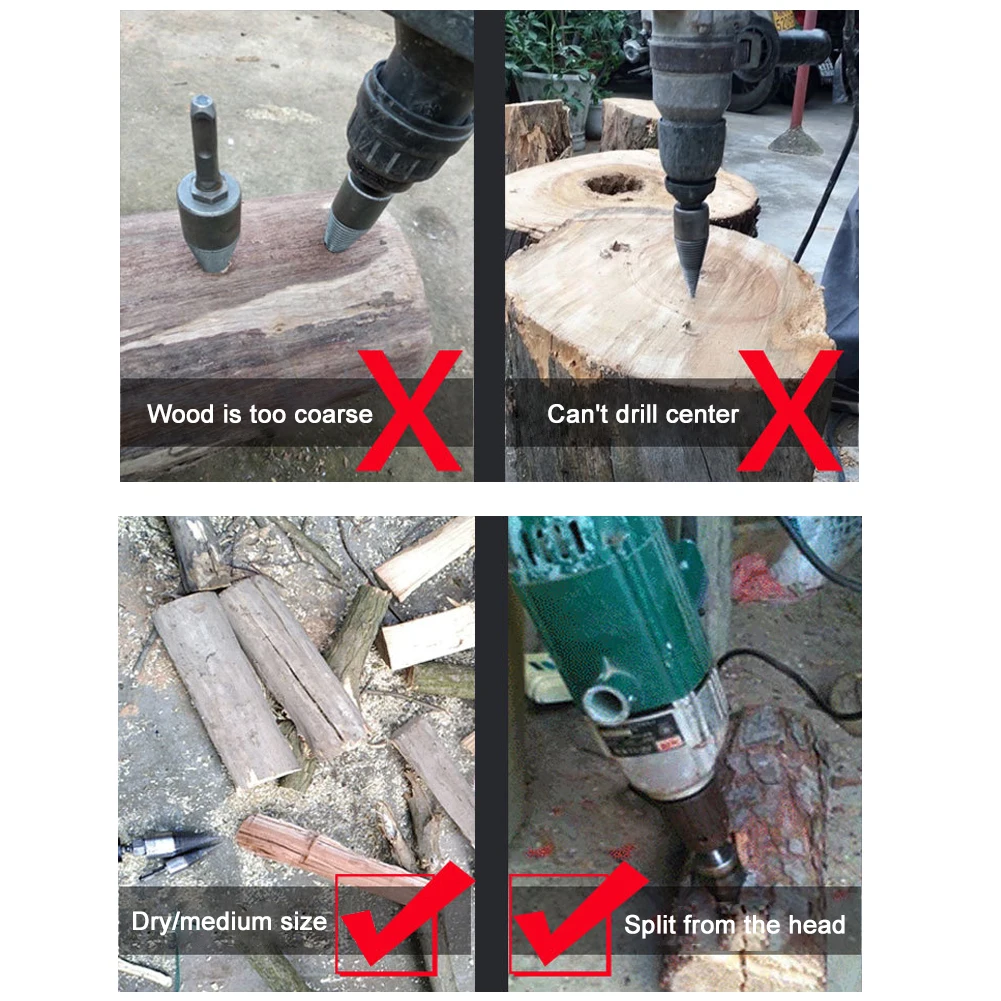 Сплит-сверло для дрова 4 шт. 32 мм | Инструменты