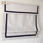 Современная Белая и черная отделка Anvige, римские шторы на заказ, простые в установке, римские шторы для кухни