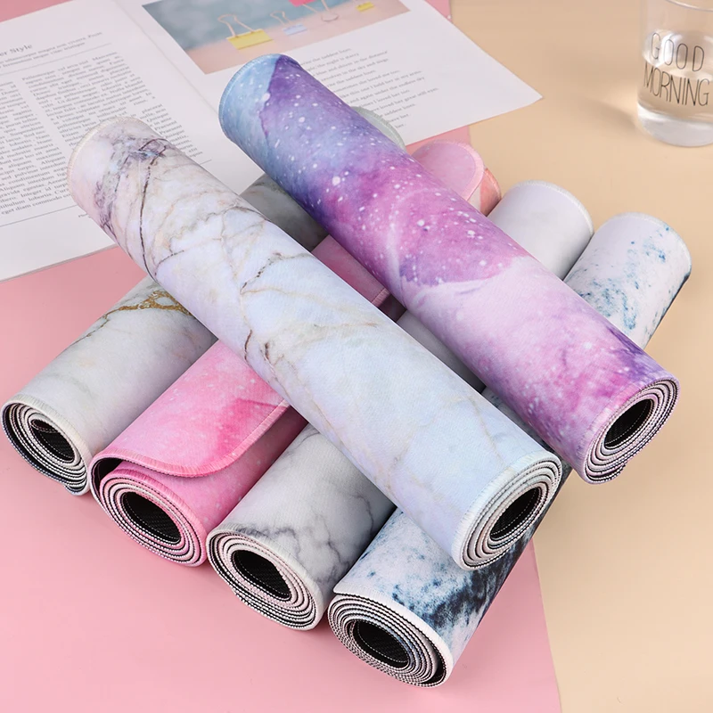 Мрамор большой Размеры игровой Мышь Pad Нескользящие натуральный каучук