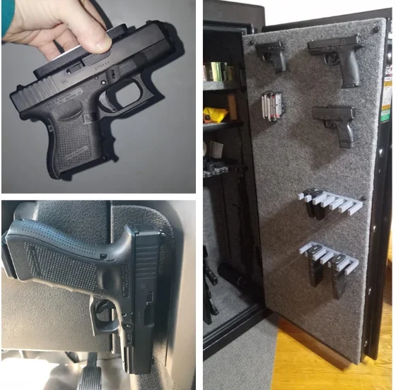 

Magnet Concealed Gun Pistol Rifle Mount Holder Magnetic Holster Table Car Fits Handguns Hunting