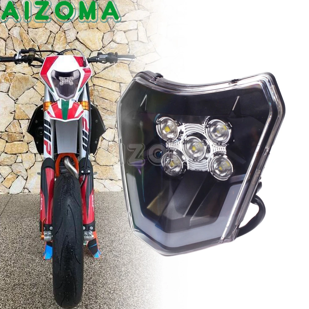 Светильник фара для мотоцикла налобный фонарь велосипеда эндуро 250 300 350 450 500 EXC XC-W