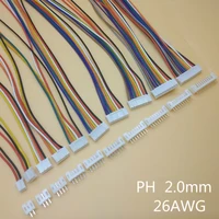 10sets ph2 0 mini micro jst 2 0 ph male female connector 2345678910 pin plug with terminal wires cables 200mm 26awg