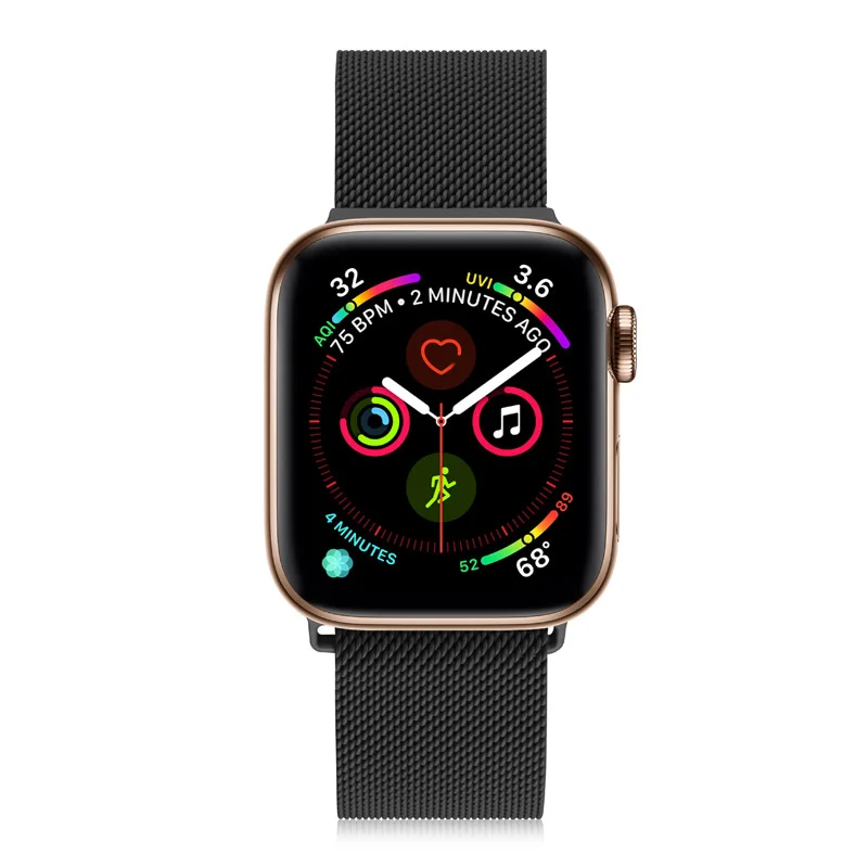 Ремешок для часов, Миланская петля, ремешок для наручных часов Apple Watch, версии 5 4 40 мм 44 мм, ремешок для наручных часов iWatch серии 1/2/3, 42 мм, 38 мм, Ремешок Браслет Нержавеющая сталь