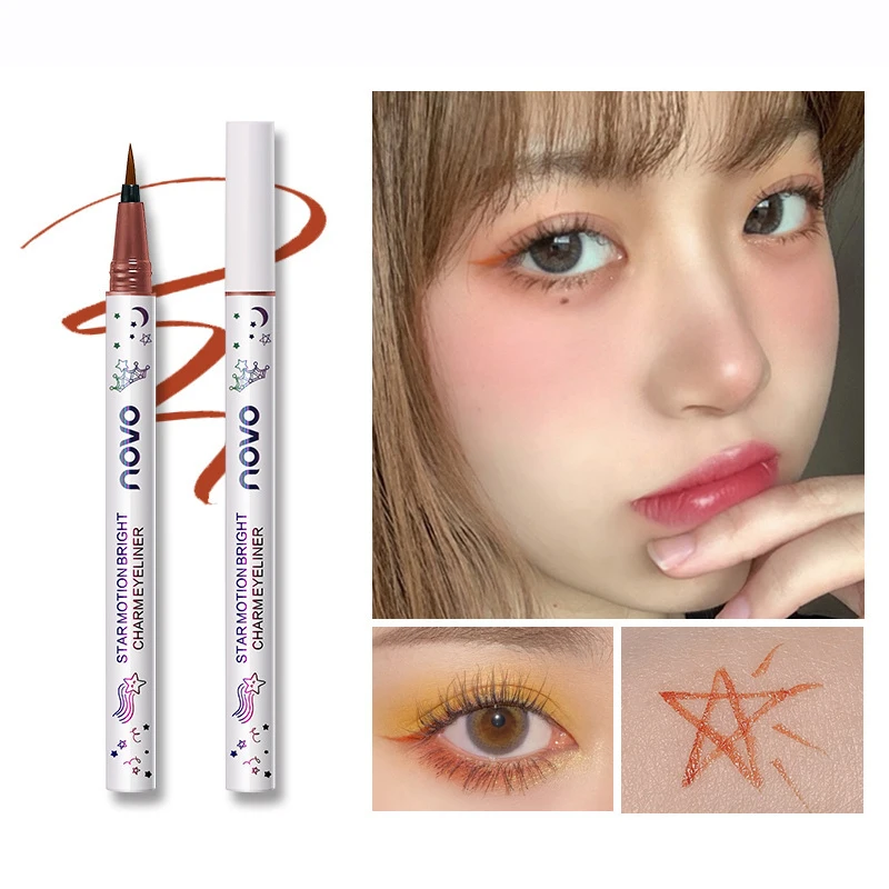 

2021 New Long-lasting Liquid Eyeliner Matte Silver Colorful Eye Liner Pen Waterproof Eye Makeup Women Beauty Eye Cosmetics