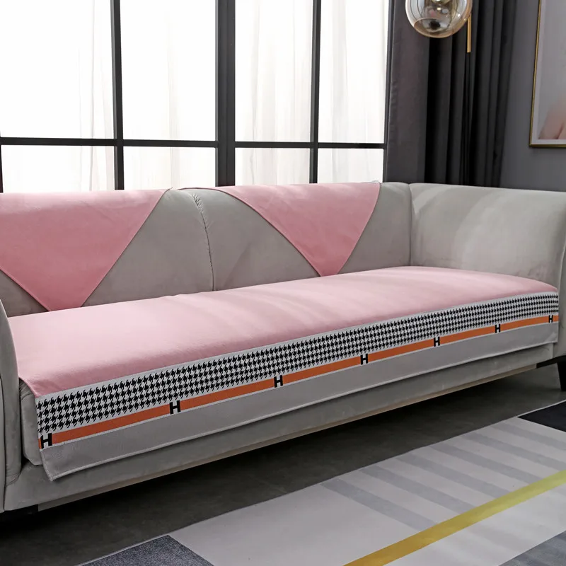 Позолоченный утолщенный чехол для дивана в гостиную мягкий подушка однотонный