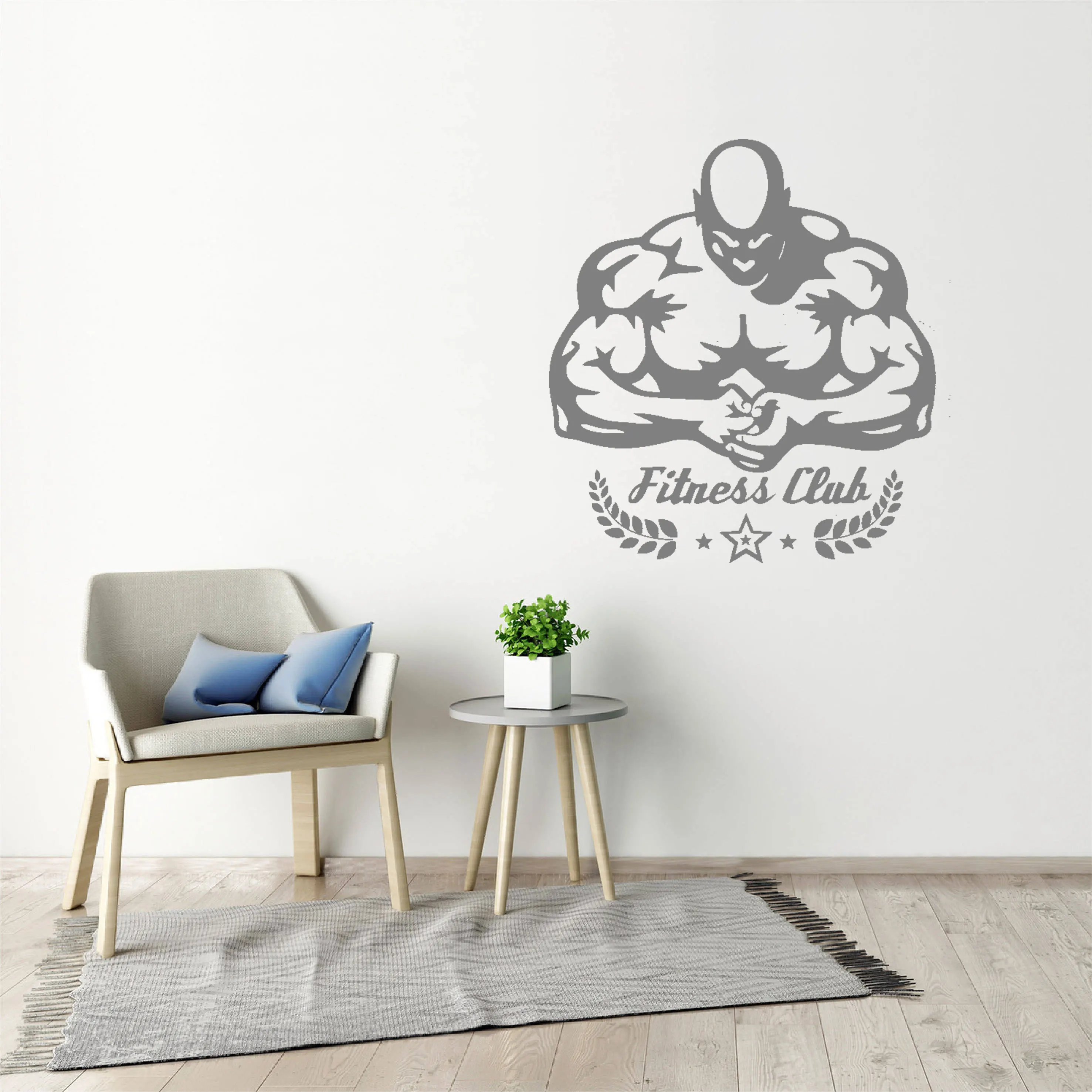 

Bodybuilder Gym Wall Decals Fitness Sport Muscles Wall Sticker Vinyl Decal Mural Removable Gym Decoration Accessories DW12675
